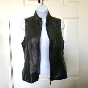 Leather vest